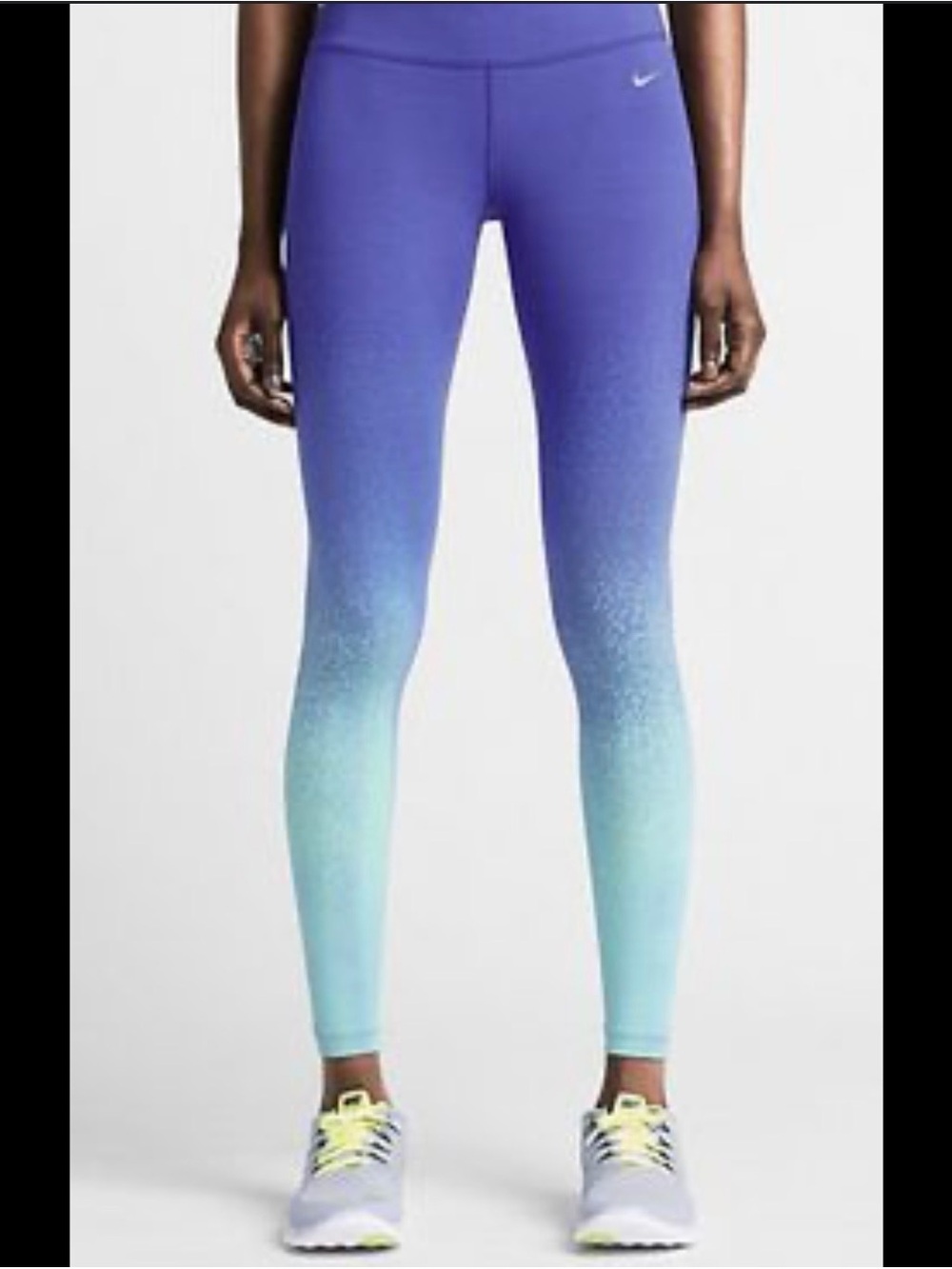 Nike Purple to Teal Ombre Leggings